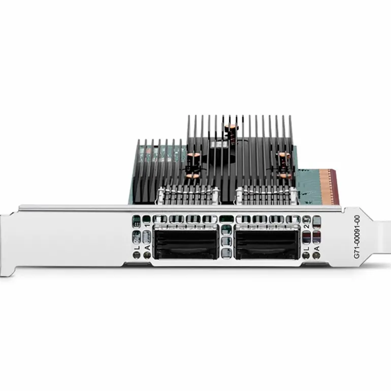 Tarjeta Adaptadora Broadcom BCM957608-P2200GQF00 200G QSFP112 Doble Puerto PCIe 5.0 x 16 Perfil Estándar Y Bajo