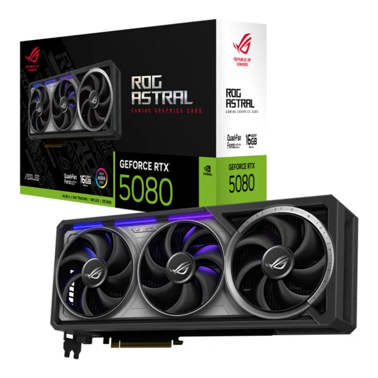 Tarjeta Gráfica Asus ROG Astral GeForce RTX 5080 Gaming 16GB GDDR7 DLSS4