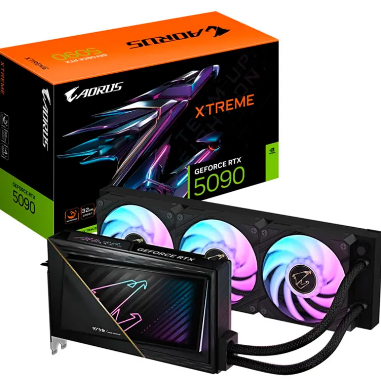 Tarjeta Gráfica Gigabyte AORUS GeForce RTX 5090 Xtreme WaterForce 32GB GDDR7 DLSS4