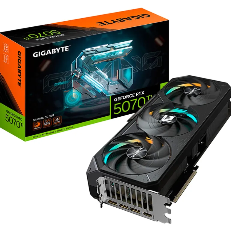 Tarjeta Gráfica Gigabyte GeForce RTX 5070 Ti Gaming OC 16GB GDDR7 DLSS4