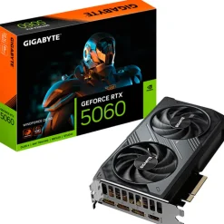 Tarjeta Gráfica Gigabyte GeForce RTX 5060 WindForce OC 8GB GDDR7 DLSS4