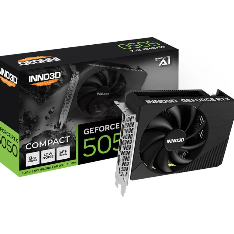 Tarjeta Gráfica INNO3D GeForce RTX 5050 COMPACT 8GB GDDR6 DLSS4