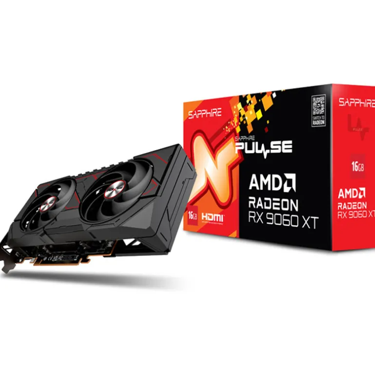 Tarjeta Gráfica Sapphire Pulse AMD Radeon RX 9060 XT Gaming OC 16GB GDDR6