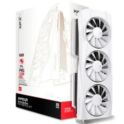 Tarjeta Gráfica XFX Quicksilver AMD Radeon RX 9070 XT Gaming White 16GB GDDR6