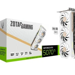Tarjeta Gráfica Zotac Gaming GeForce RTX 5070 Ti SOLID CORE OC White Edition 16GB GDDR7 DLSS4