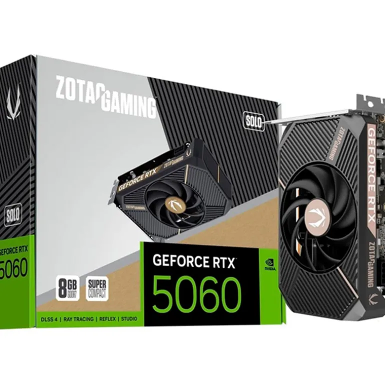 Tarjeta Gráfica Zotac Gaming GeForce RTX 5060 SOLO 8GB GDDR7 DLSS4
