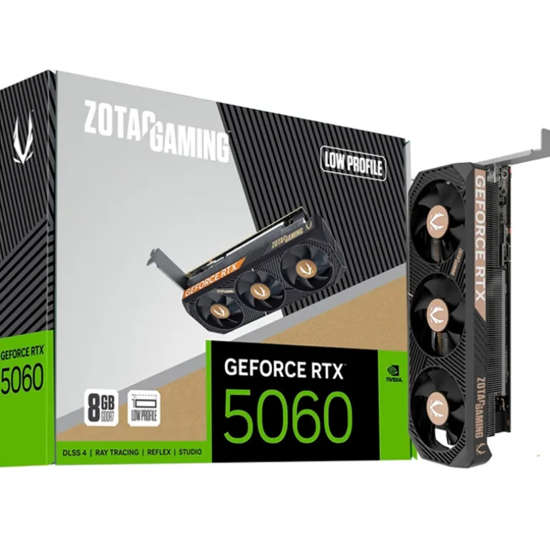 Tarjeta Gráfica Zotac Gaming GeForce RTX 5060 Low Profile 8GB GDDR7