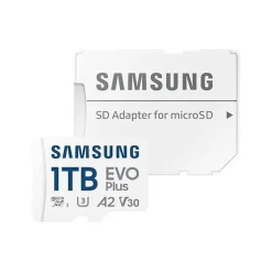 Tarjeta Memoria Samsung EVO Plus 2024 1TB Blanco + Adaptador SD