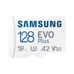 Tarjeta Memoria Samsung EVO Plus 128GB Blanco