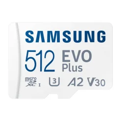 Tarjeta Memoria Samsung EVO Plus 2023 512GB + Adaptador SD