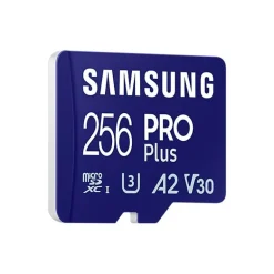 Tarjeta Memoria Samsung PRO Plus 2023 256GB Azul + Adaptador SD