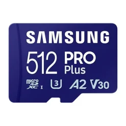 Tarjeta Memoria Samsung PRO Plus 2023 512GB Azul + Adaptador SD