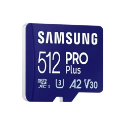 Tarjeta Memoria Samsung PRO Plus 2023 512GB Azul + Adaptador SD