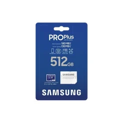Tarjeta Memoria Samsung PRO Plus 2023 512GB Azul + Adaptador SD