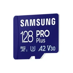 Tarjeta Memoria Samsung PRO Plus 2023 128GB Azul + Adaptador SD
