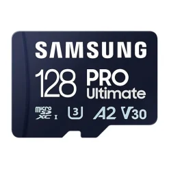 Tarjeta Memoria Samsung PRO Ultimate 128GB Azul + Adaptador SD