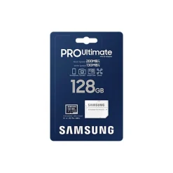 Tarjeta Memoria Samsung PRO Ultimate 128GB Azul + Adaptador SD