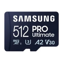 Tarjeta Memoria Samsung PRO Ultimate 512GB Azul + Adaptador SD