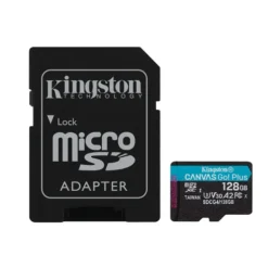 Tarjeta MicroSD Kingston Canvas Go Plus 4 128GB MicroSD