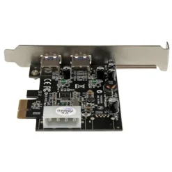 Tarjeta PCI Startech Adaptador PCI Express 2 Puertos USB 3.0 Molex SATA