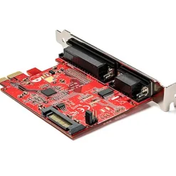 Tarjeta PCI Startech PCI-Express 2.0 Puerto Serial RS-232 Puerto Paralelo DB25 IEEE 1284