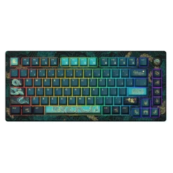 Teclado Akko MOD 007B V3 HE Year of Dragon ANSI RGB Cream Yellow Magnetic Switch Verde