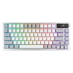 Teclado Asus ROG Azoth OLED Gaming RGB Wireless ROG NX Blanco