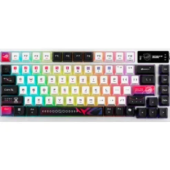 Teclado Asus ROG Azoth X ISO-ES RGB Switch Snow V2 Wireless Negro, Blanco