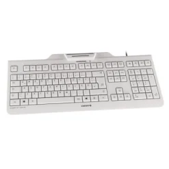 Teclado Cherry con lector DNI Blanco