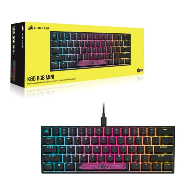 Teclado Corsair K65 Mini Gaming RGB Cherry MX Red