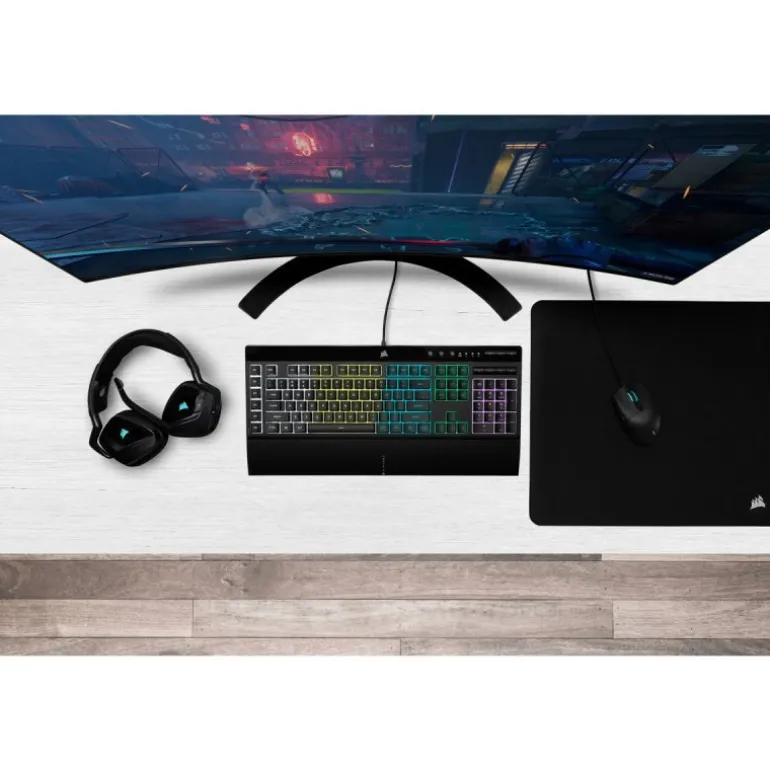 Teclado Corsair K55 RGB PRO Gaming Retroiluminado