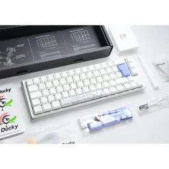 Teclado Ducky One 3 Classic SF 65% Hot-Swap RGB MX-Silver Blanco