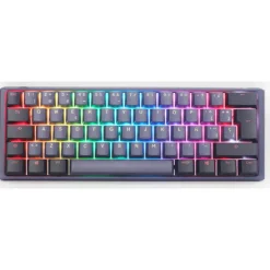 Teclado Ducky One 3 Cosmic ISO-ES RGB Hot-Swappable Switch MX Silent Morado