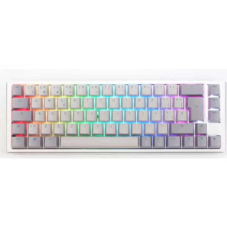 Teclado Ducky One 3 Mist SF ISO-ES RGB Hot-Swappable Switch MX Clear Gris