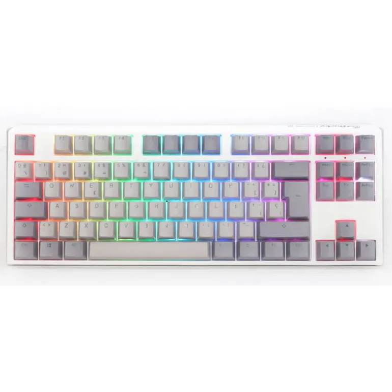 Teclado Ducky One 3 Mist TKL ISO-ES RGB Hot-Swappable Switch MX Speed Silver Gris