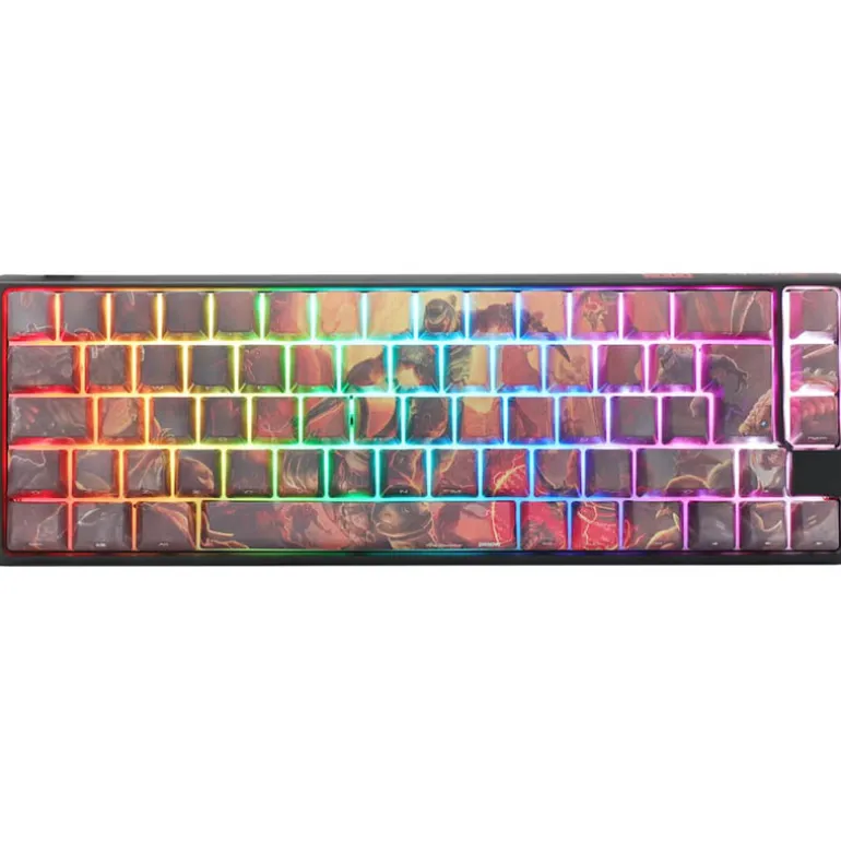 Teclado Ducky One 3 SF ISO-ES RGB x Doom Limited Edition Switch MX Red Negro