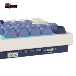 Teclado Gaming Royal Kludge RKS85 ISO-ES RGB Hot-Swappable Switch Beige Wireless Horizon Blue