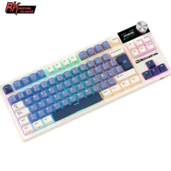 Teclado Gaming Royal Kludge RKS85 ISO-ES RGB Hot-Swappable Switch Cloud Wireless Horizon Blue