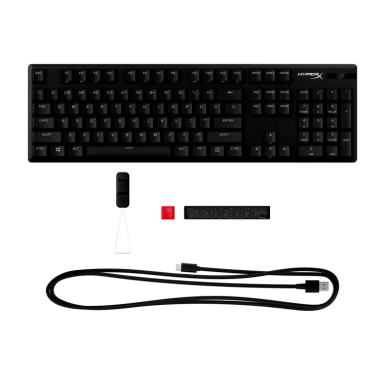 Teclado HyperX Alloy Origins PBT ANSI RGB Switch HyperX Red Linear Negro