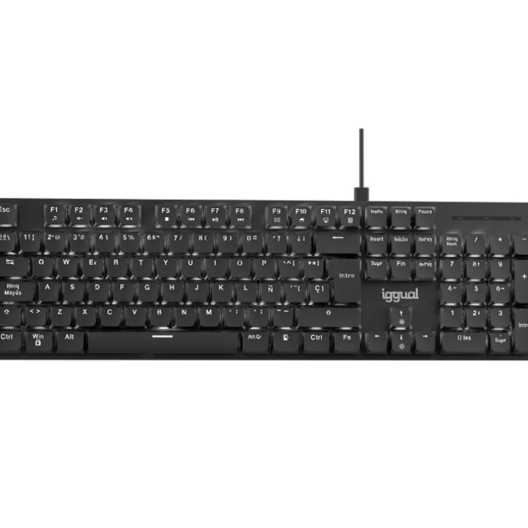 Teclado iggual CK-MECHA-105T USB Mecánico Negro