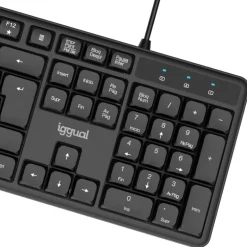 Teclado iggual CK-SILENT-105T USB Estándar Negro