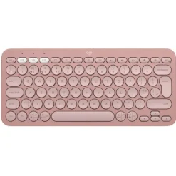 Teclado Logitech K380S Pebble Keys Bluetooth Rosa