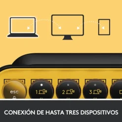 Teclado Logitech POP Keys Wireless Amarillo