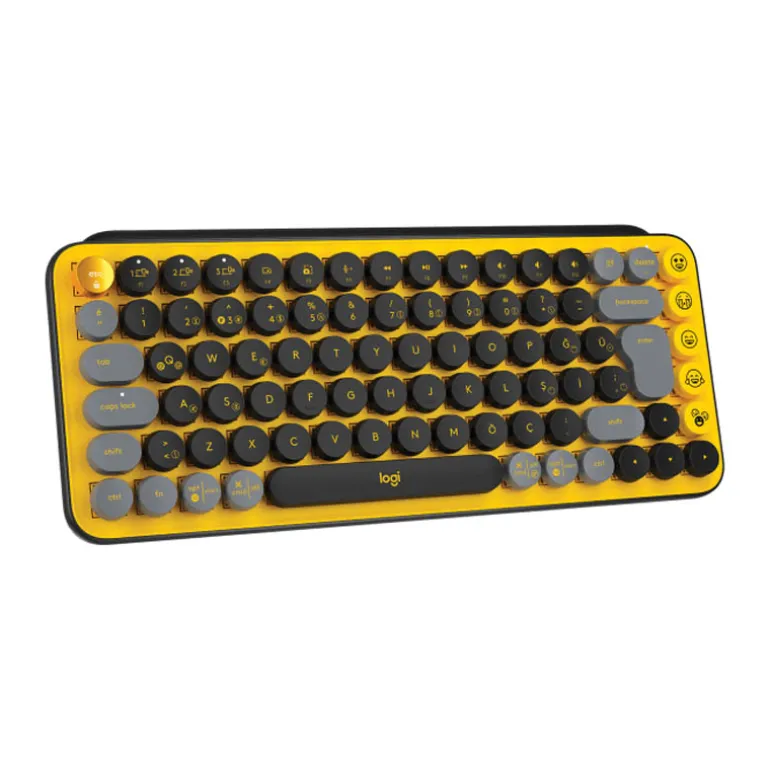 Teclado Logitech POP Keys Wireless Amarillo