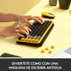 Teclado Logitech POP Keys Wireless Amarillo