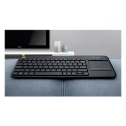 Teclado Logitech Wireless Touch Keyboard K400 Plus Negro