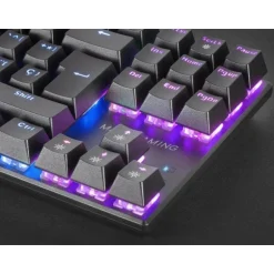 Teclado Mars Gaming MK80 FRGB Switch Brown Negro