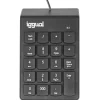 Teclado Numérico iggual CK-NUM-19T USB Negro