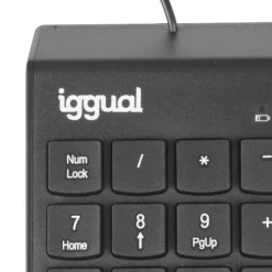 Teclado Numérico iggual CK-NUM-19T USB Negro