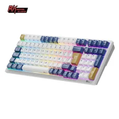 Teclado para Mac y Windows Royal Kludge RK98 ISO-ES Hot-Swappable Switch Brown Wireless Klein Blue